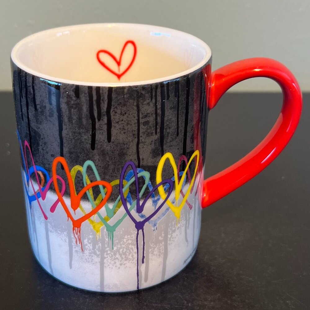 Lang BLEEDING HEARTS / LOVE WALL Ceramic Mug w/ Mural Artwork by James Goldcrown
